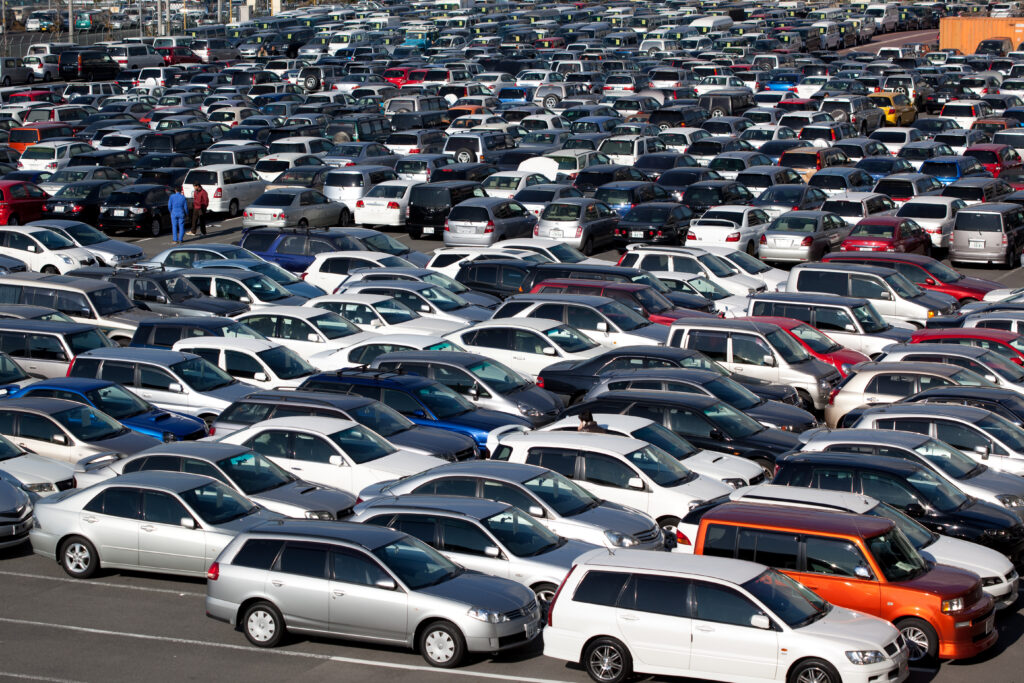 Nashville Airport full parking lot.
